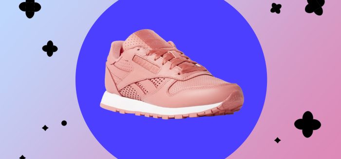Кроссовки Reebok Classic Leather в розовом цвете