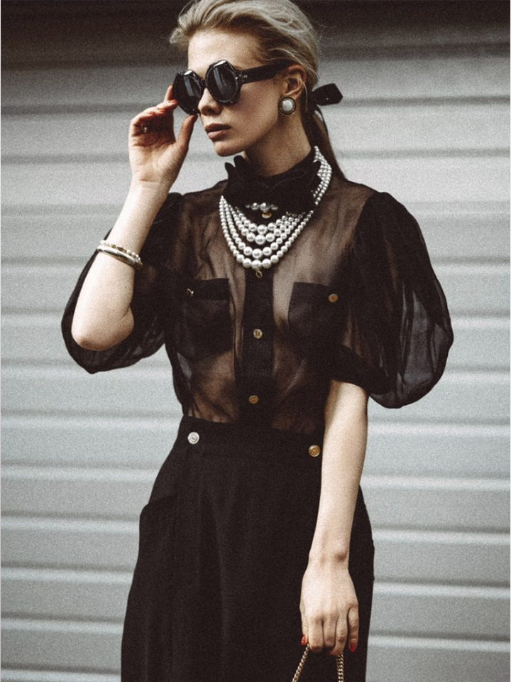 винтажная блузка Chanel