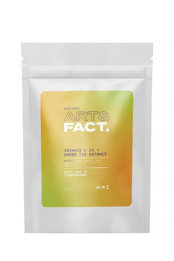Маска для лица Art&Fact Vitamin C 2% + Green Tea Extract