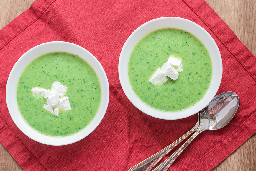 Рецепты Юлии Высоцкой: зелёный суп