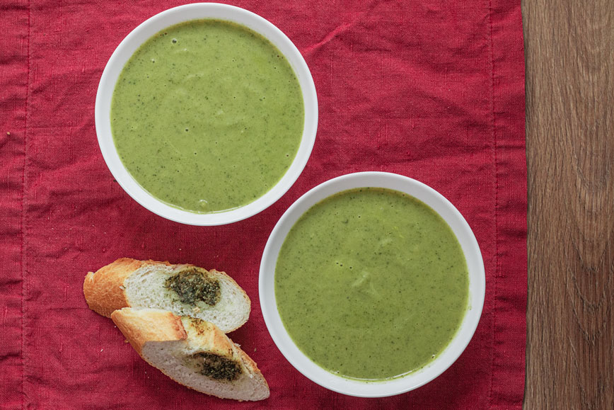 рецепты с зеленью: суп-пюре с петрушкой