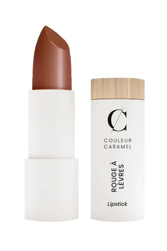 Коричневая помада Couleur Caramel Rouge à Lèvres Satiné (211 chocolate brown)