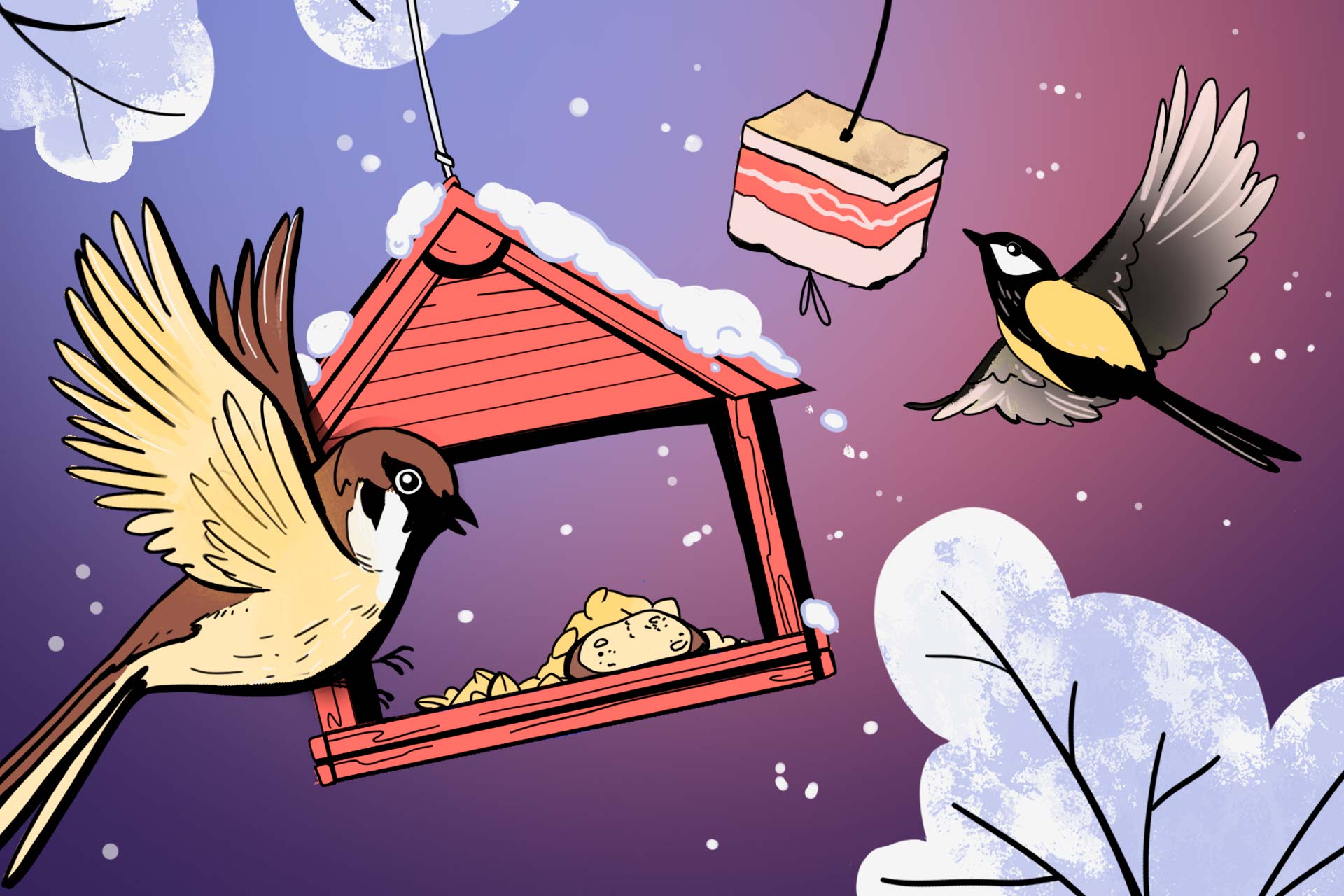 Чем кормить птиц зимой, чтобы не навредить им - Горящая изба