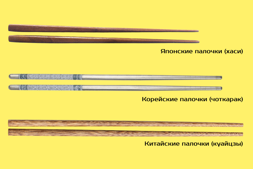 Как правильно есть палочками