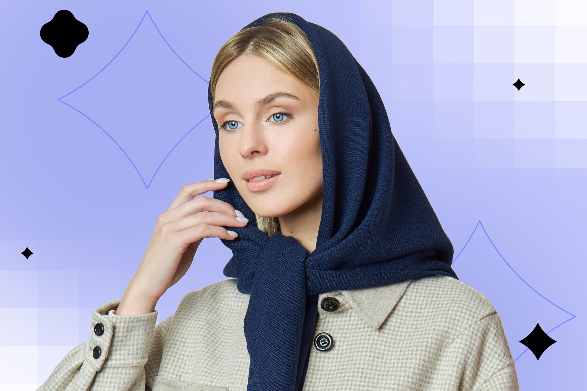 7 способов красиво завязать платок на голове