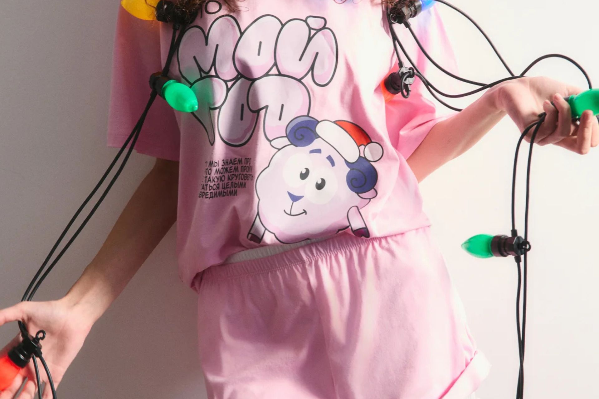 пижама с барашем новогодняя коллекция со смешариками befree