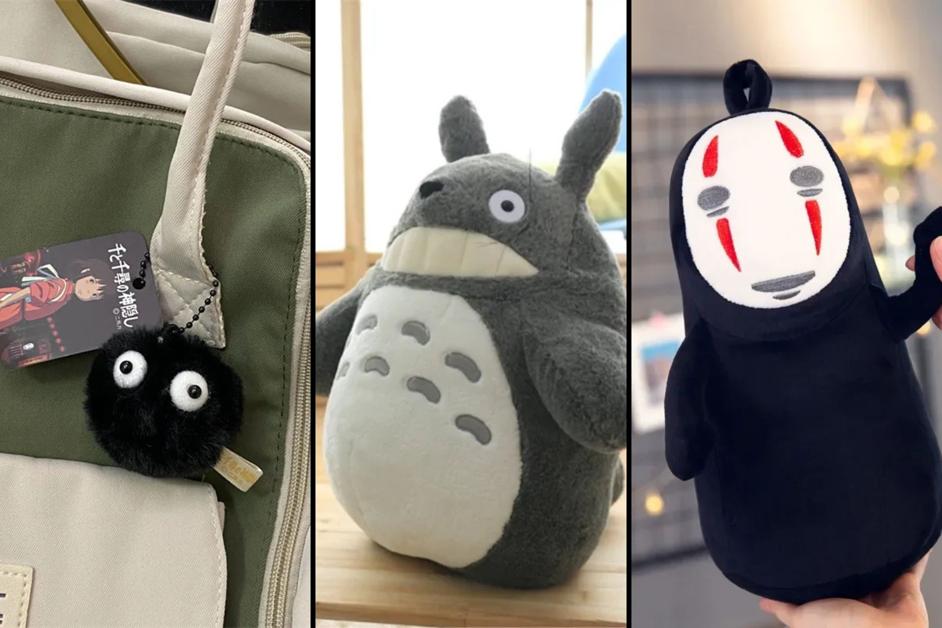 милые мягкие игрушки для тех, кто любит мультфильмы Хаяо Миядзаки