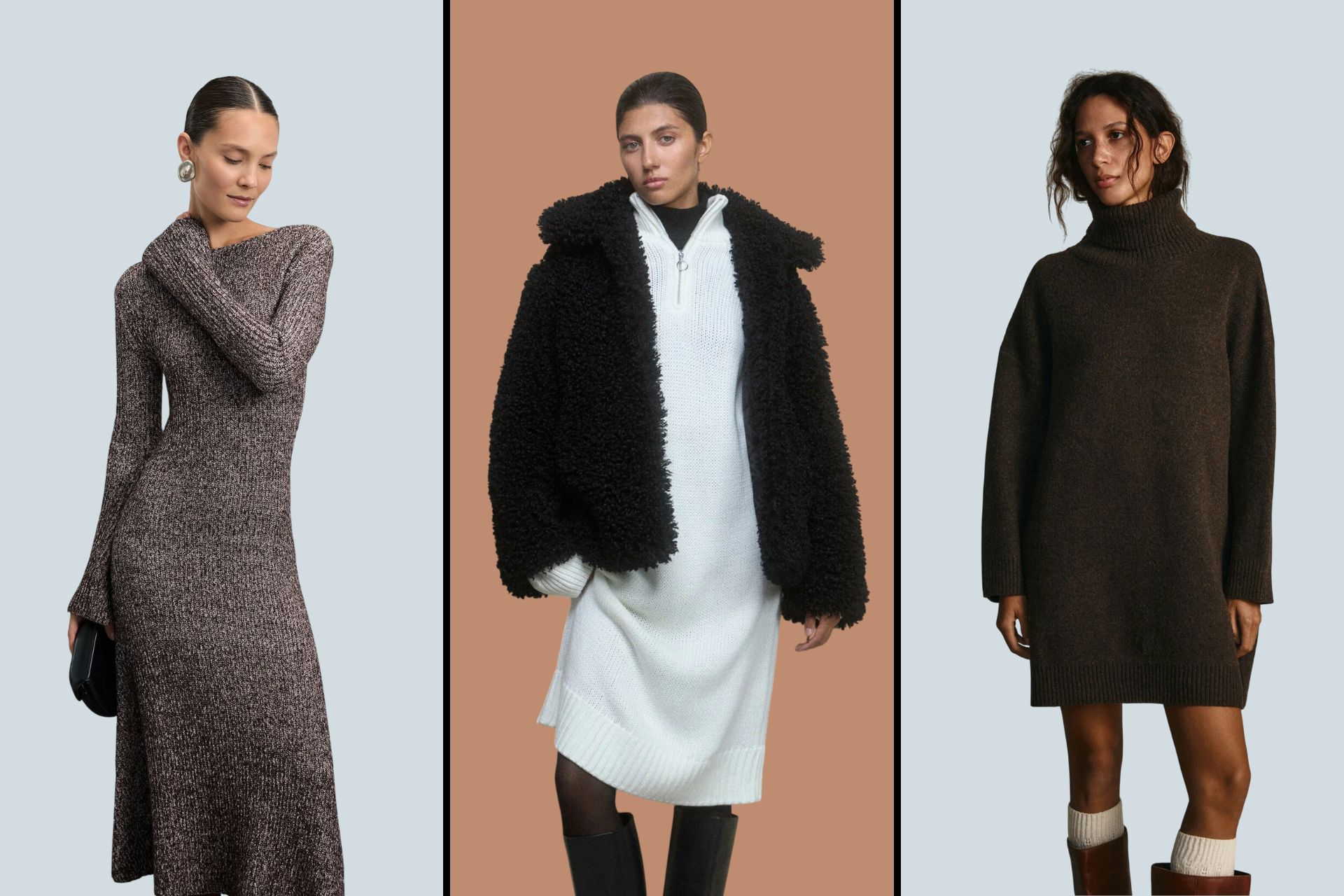 11 уютных платьев для суровой зимы