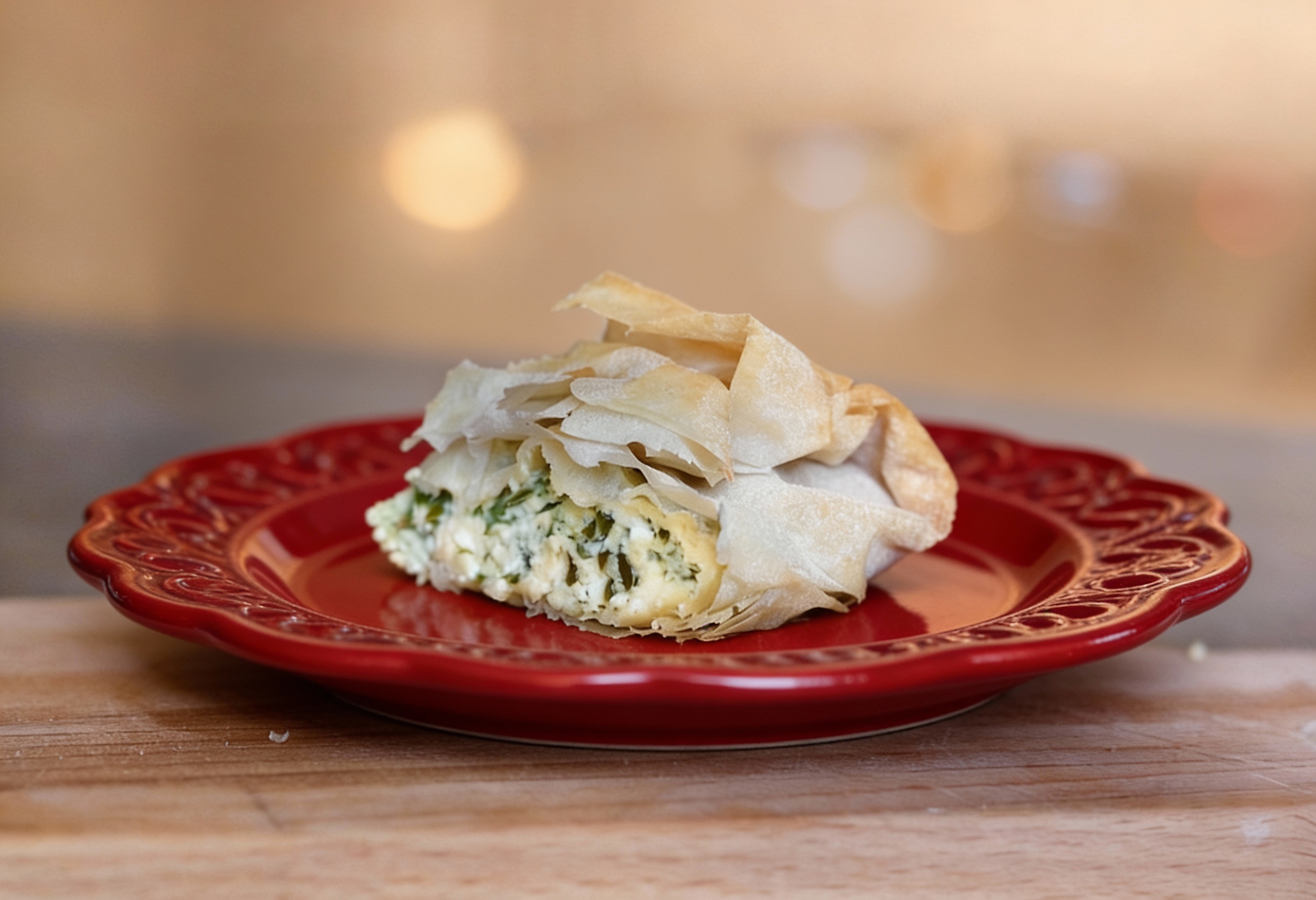 Рецепт недели: слоёный пирог с сыром и шпинатом