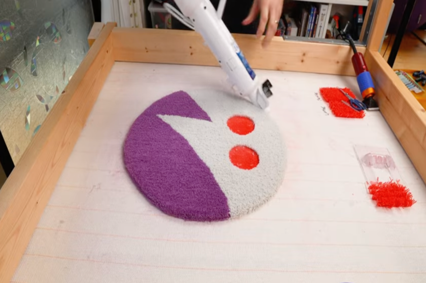 Тафтинг, круглый ковёр